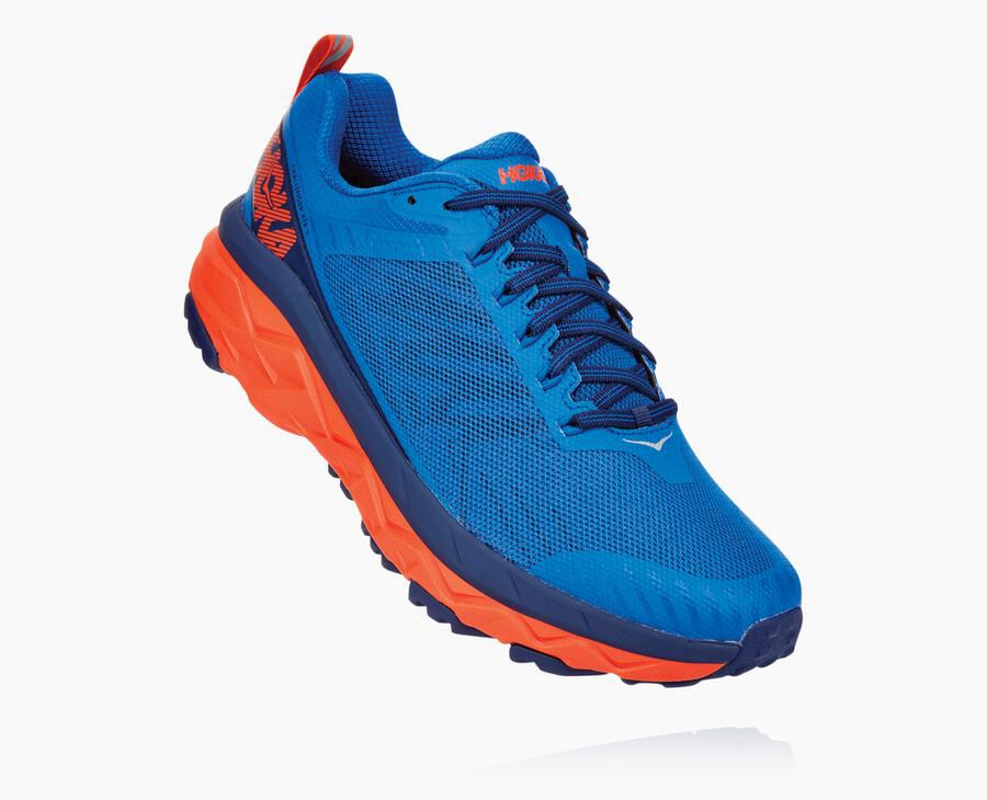 Trail Shoes Mens - Hoka One One Challenger ATR 5 - Blue - SATWOLY-51